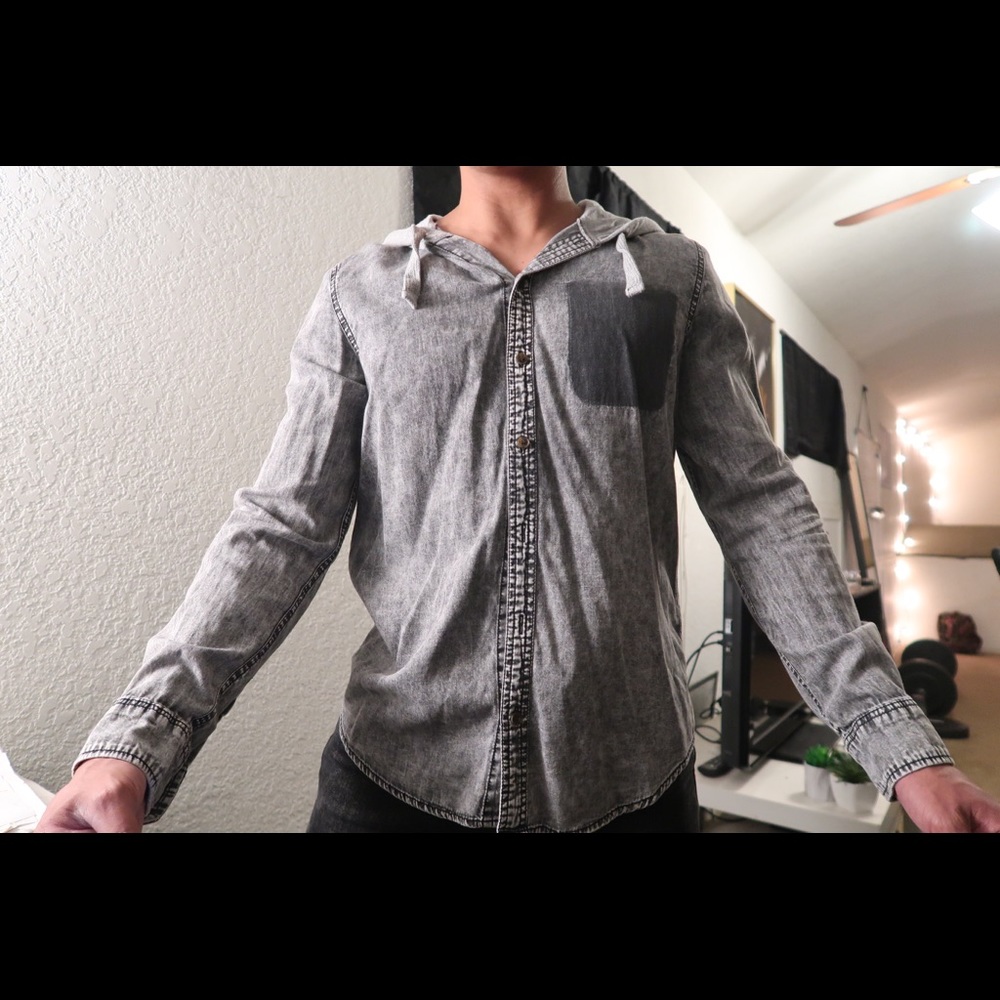 Flannel with hoodie